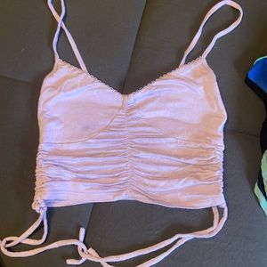 Purple crop top from PacSun